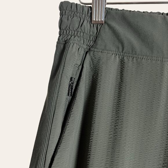 Athleta Olive Green Textured Brooklyn Jogger Pants Size 4 - Picture 5 of 11